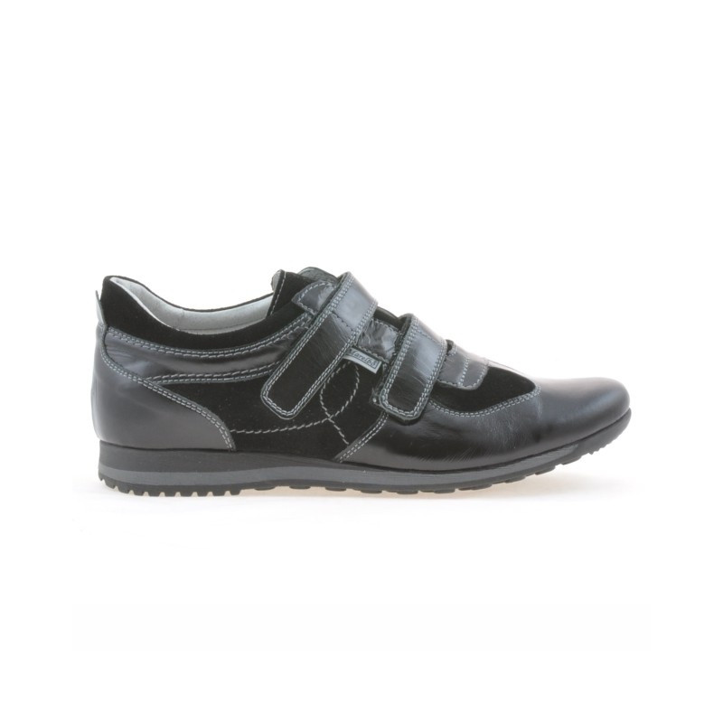 Zapatillas deportivas para hombre 712 charol negro+vela negra