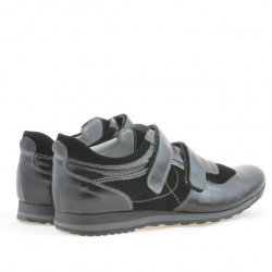 Zapatillas deportivas para hombre 712 charol negro+vela negra