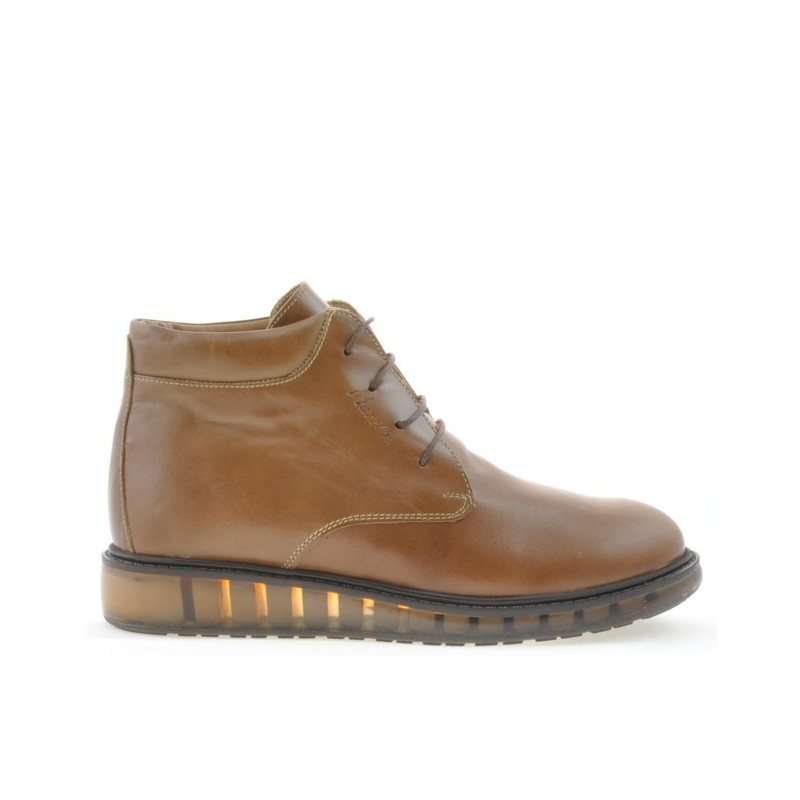 Botines de mujer 3285 marrón encerado