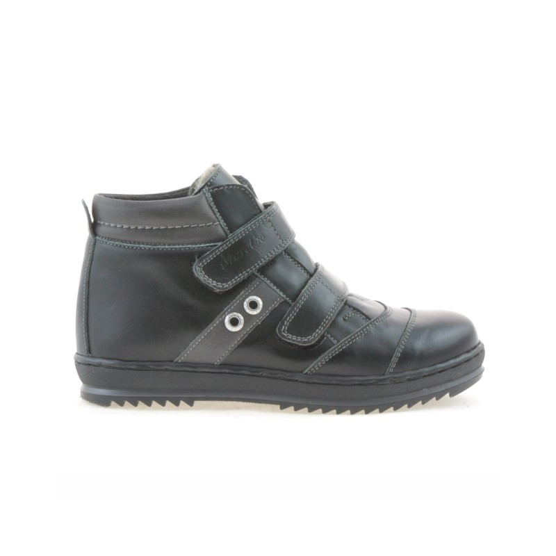 Botas para niños 3207 negro+gris