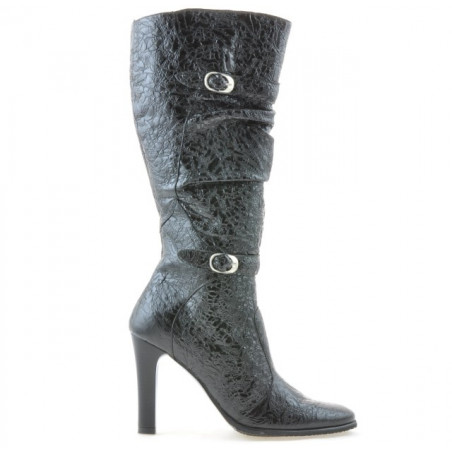 Botas de mujer 008-2 charol negro