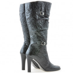 Botas de mujer 008-2 charol negro