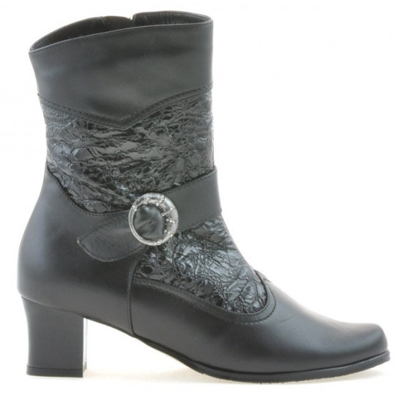Botines de mujer 1110 negro combinado