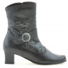Botines de mujer 1110 negro combinado