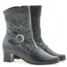 Botines de mujer 1110 negro combinado