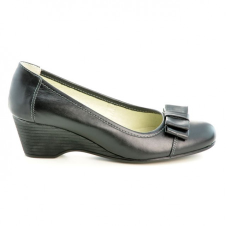 Zapatos casuales / elegantes de mujer 636-1 negro