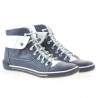 Botines de mujer 258 biz índigo+blanco