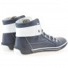 Botines de mujer 258 biz índigo+blanco