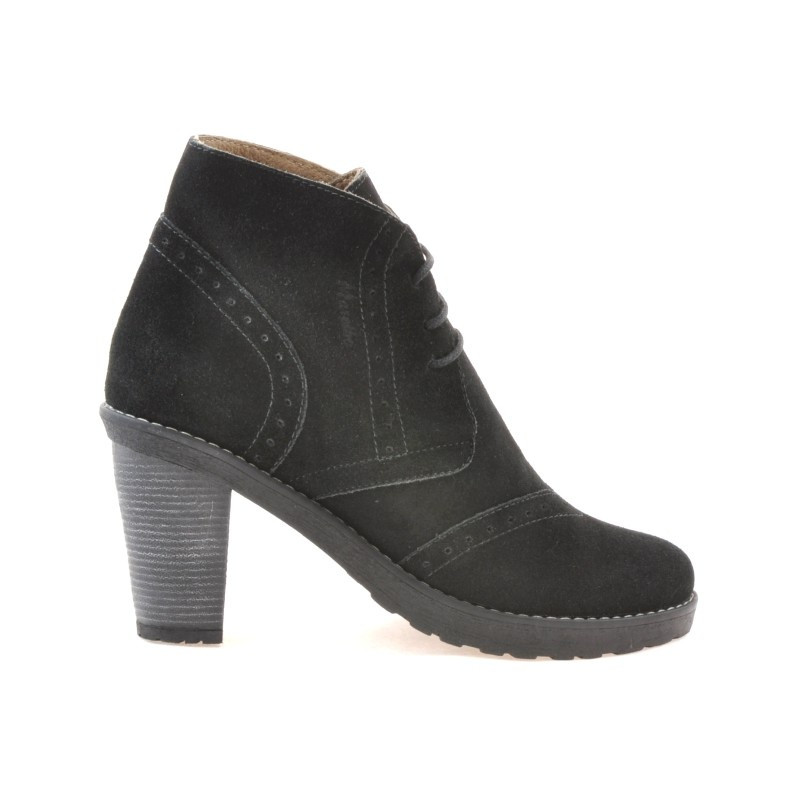 Botines de mujer 3230 negro ante