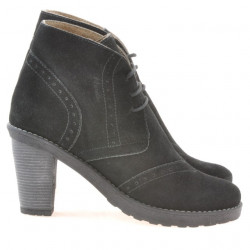 Botines de mujer 3230 negro ante