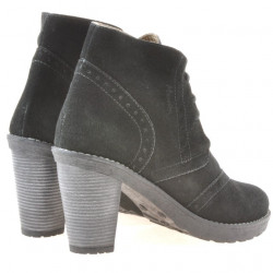 Botines de mujer 3230 negro ante
