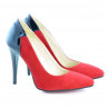 Zapatos elegantes de mujer 1230 rojo antílope combinado