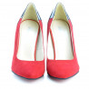 Zapatos elegantes de mujer 1230 rojo antílope combinado