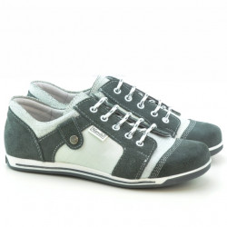 Zapatos deportivos de mujer 143-1 bufo gris+blanco