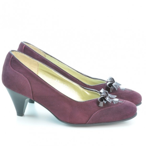 Zapatos elegantes de mujer 1064 burdeos antílope