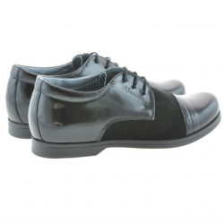 Zapatos para niños 132 charol negro+negro ante