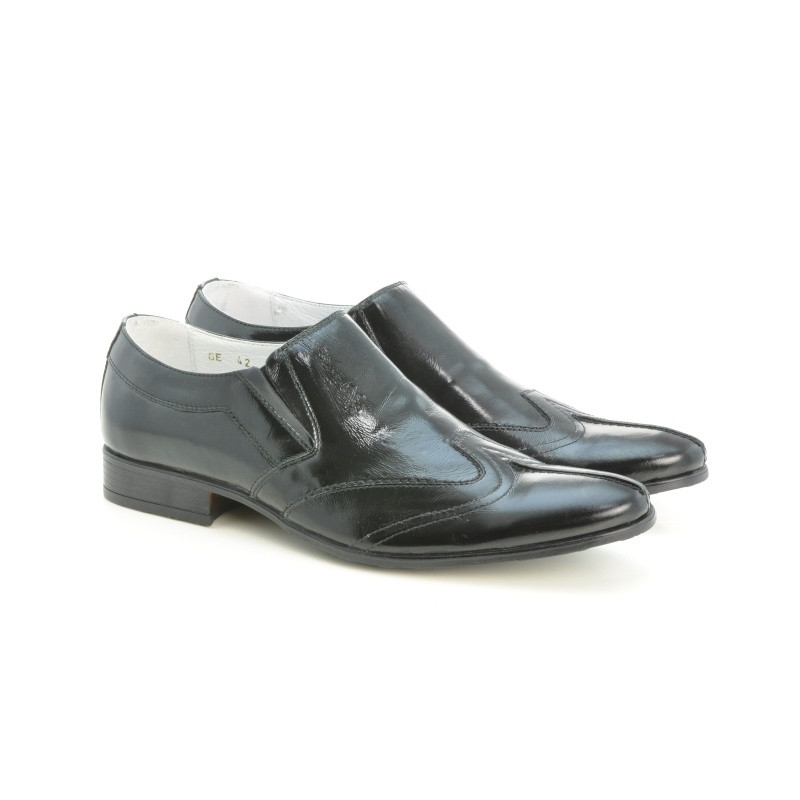 Zapatos elegantes para hombre 995 charol negro