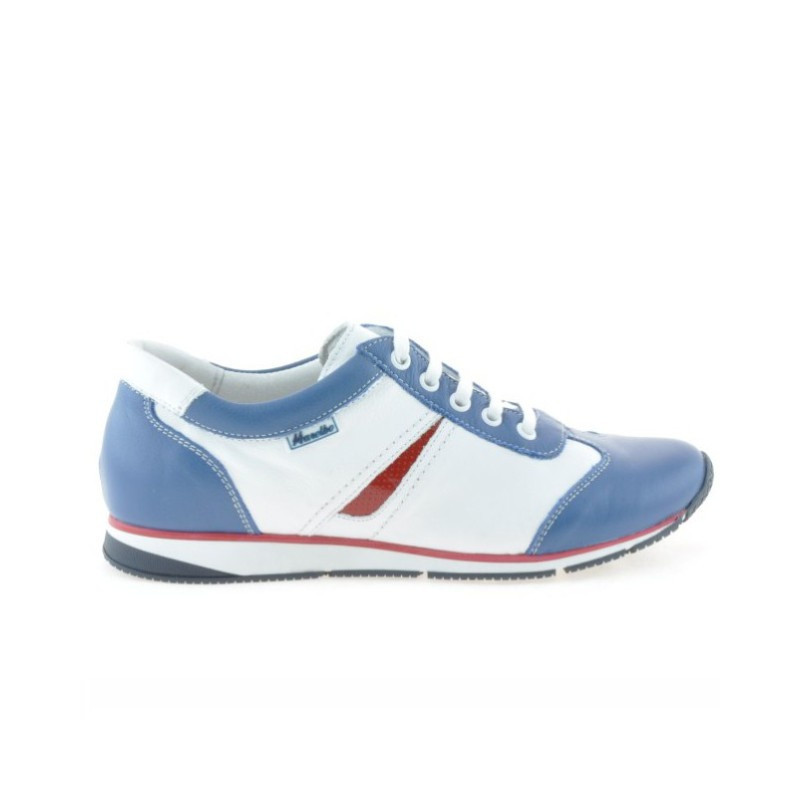 Zapatillas deportivas mujer 196 índigo+blanco