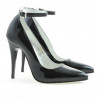 Zapatos elegantes de mujer 1247 charol negro