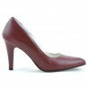 Zapatos elegantes para dama 1234 granate