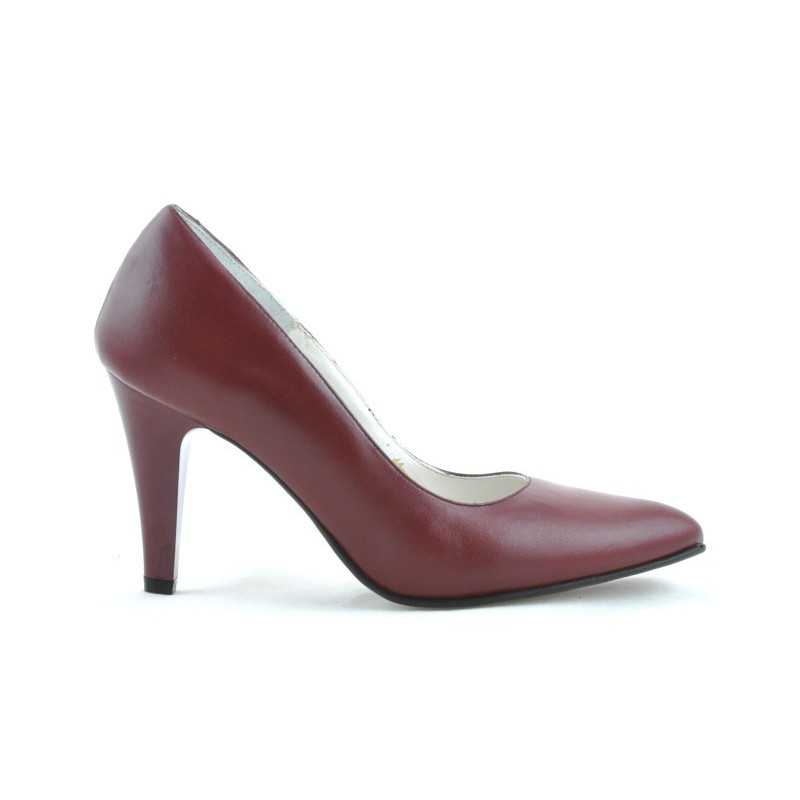 Zapatos elegantes para dama 1234 granate