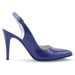 Sandalias de mujer 1249 charol azul