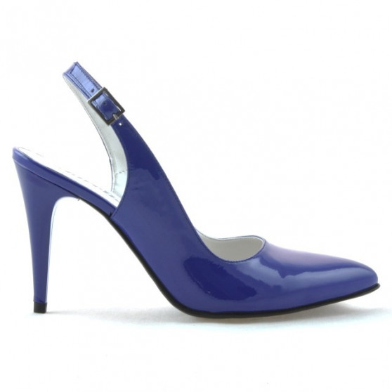 Sandalias de mujer 1249 charol azul