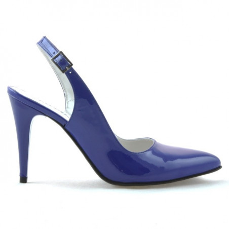 Sandalias de mujer 1249 charol azul