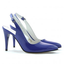 Sandalias de mujer 1249 charol azul