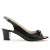 Sandalias de mujer 1251 charol negro