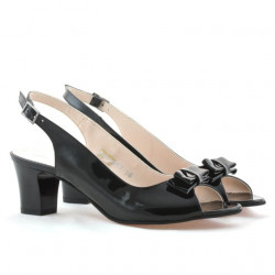 Sandalias de mujer 1251 charol negro