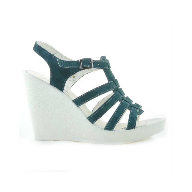 Sandalias de mujer 575 verde ante