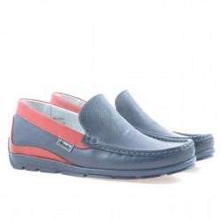 Mocasines adolescentes 395 índigo+rojo