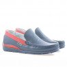 Mocasines adolescentes 395 índigo+rojo