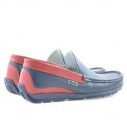 Mocasines adolescentes 395 índigo+rojo