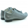 Zapatos casual de mujer 645 gris suela negra