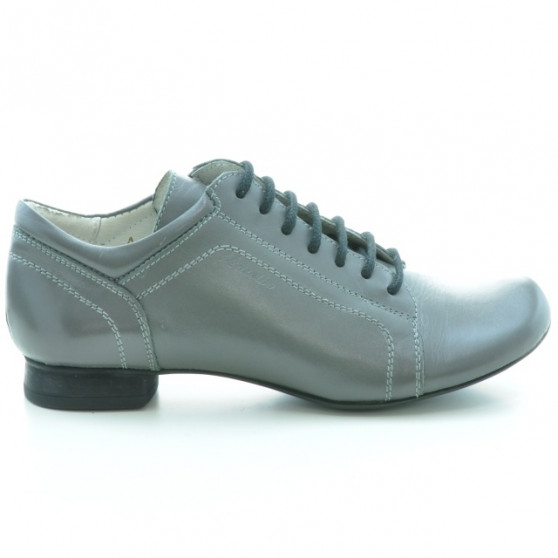 Zapatos casual de mujer 645 gris suela negra