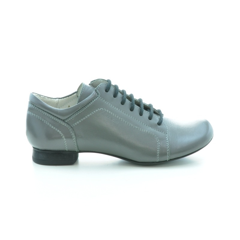 Zapatos casual de mujer 645 gris suela negra