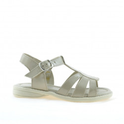Sandalias para niños pequeños 53c charol beige