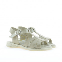 Sandalias para niños pequeños 53c charol beige