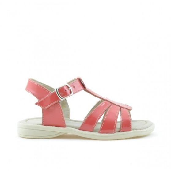 Sandalias para niños pequeños 53c charol coral