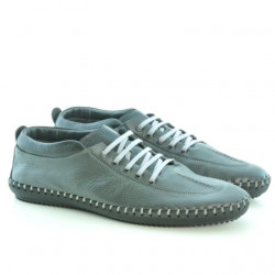 Mocasines hombre 864 gris+negro