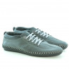 Mocasines hombre 864 gris+negro
