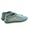 Mocasines hombre 864 gris+negro