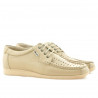 Mocasines hombre 818p beige perforado