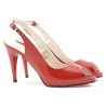 Sandalia mujer 1250 charol rojo satinado
