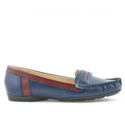 Mocasines mujer 619 índigo+granate