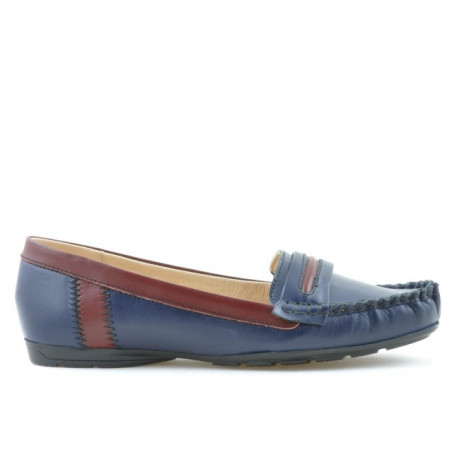 Mocasines mujer 619 índigo+granate