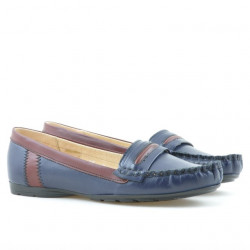 Mocasines mujer 619 índigo+granate