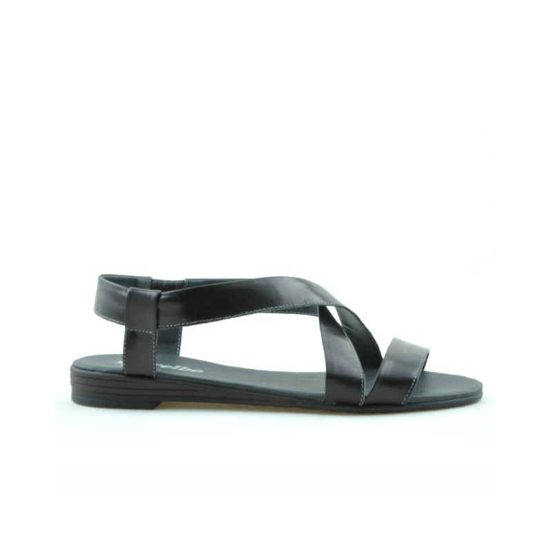 Sandalias mujer 5010 charol negro